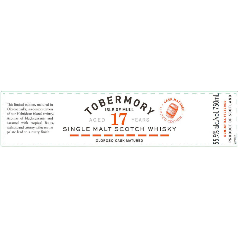 Tobermory 17 Year Old Oloroso Cask Matured - Goro&