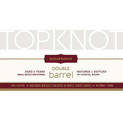 TopKnot Sugarshack Double Barrel Bourbon - Goro's Liquor