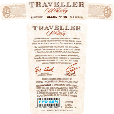 Traveller Whiskey by Chris Stapleton & Buffalo Trace - Goro's Liquor