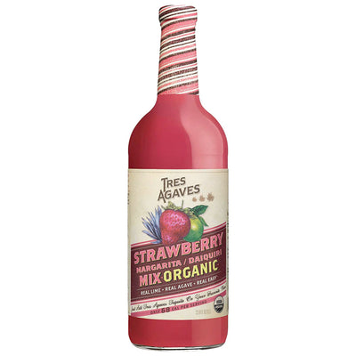 Tres Agaves Organic Strawberry Margarita Mix 1L - Goro's Liquor