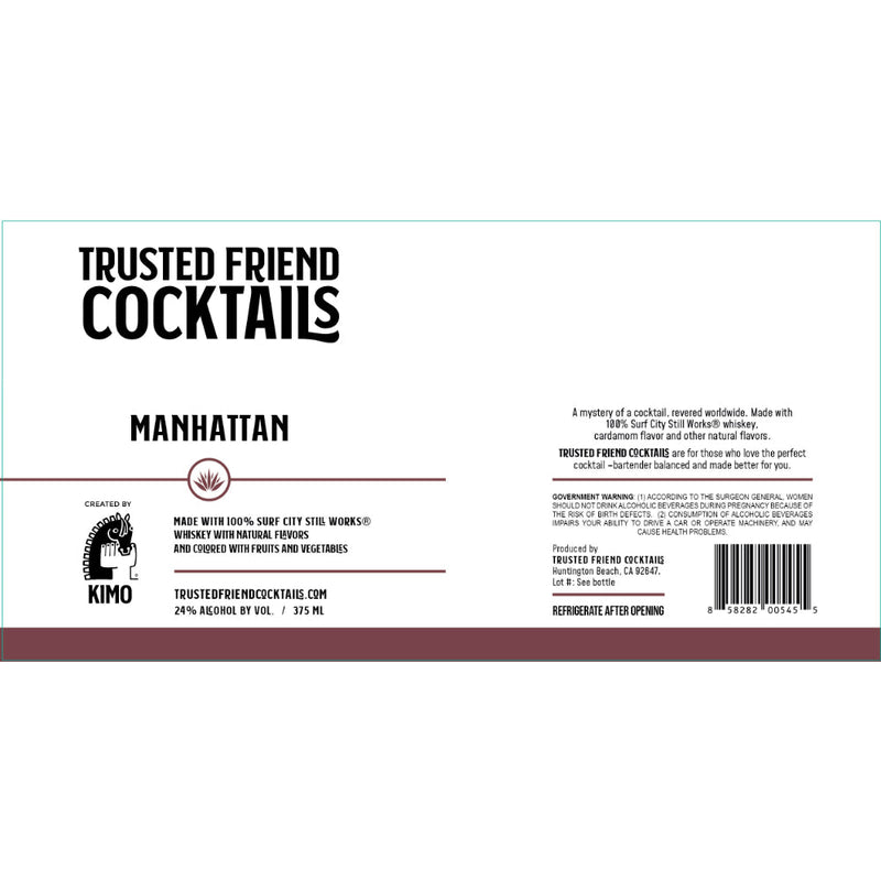 Trusted Friend Cocktails Manhattan - Goro&