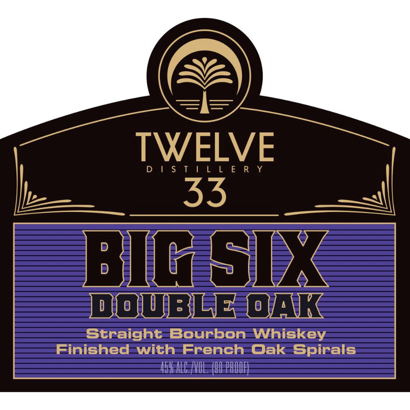 Twelve 33 Big Six Double Oak Straight Bourbon - Goro&