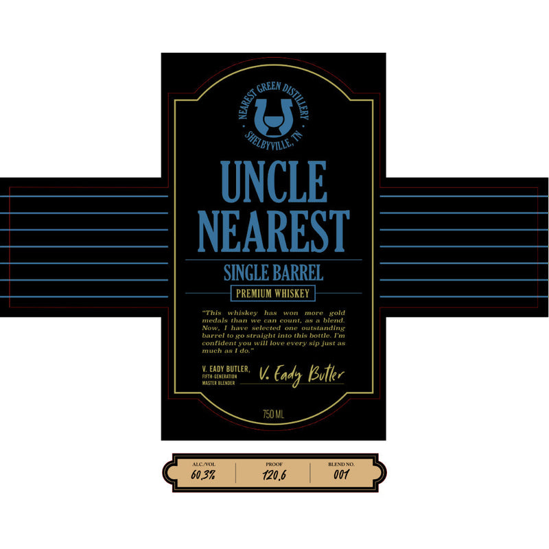 Uncle Nearest Single Barrel Whiskey 120.6 Proof - Goro&