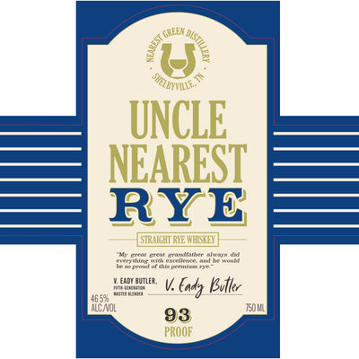 Uncle Nearest Straight Rye Whiskey - Goro's Liquor