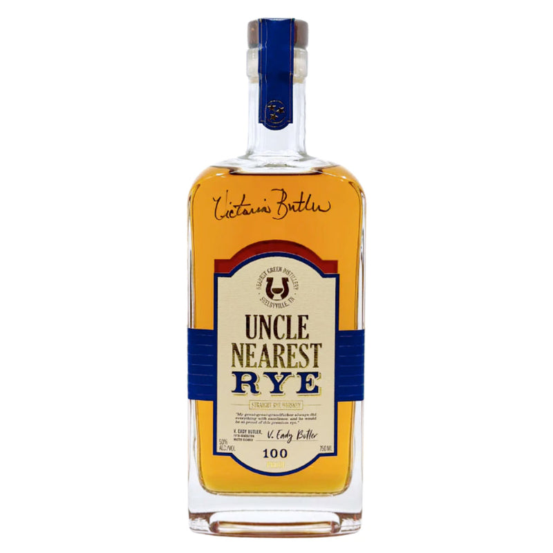 Uncle Nearest Straight Rye Whiskey Signed by Victoria Eady Butler - Goro&