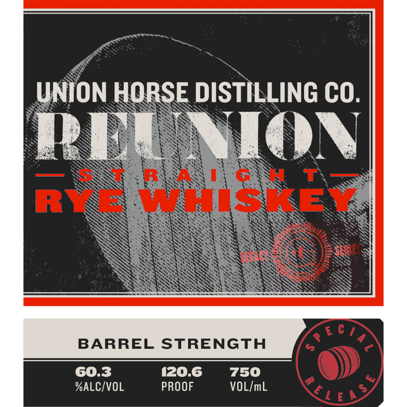 Union Horse Reunion Barrel Strength Straight Rye - Goro&
