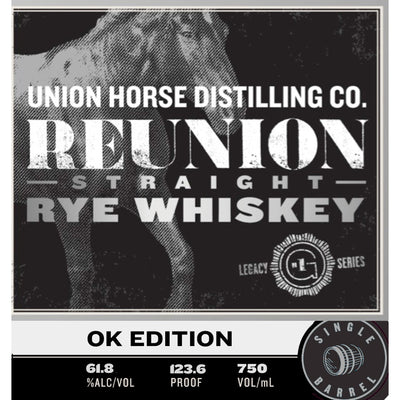 Union Horse Reunion Rye Whiskey OK Edition - Goro's Liquor