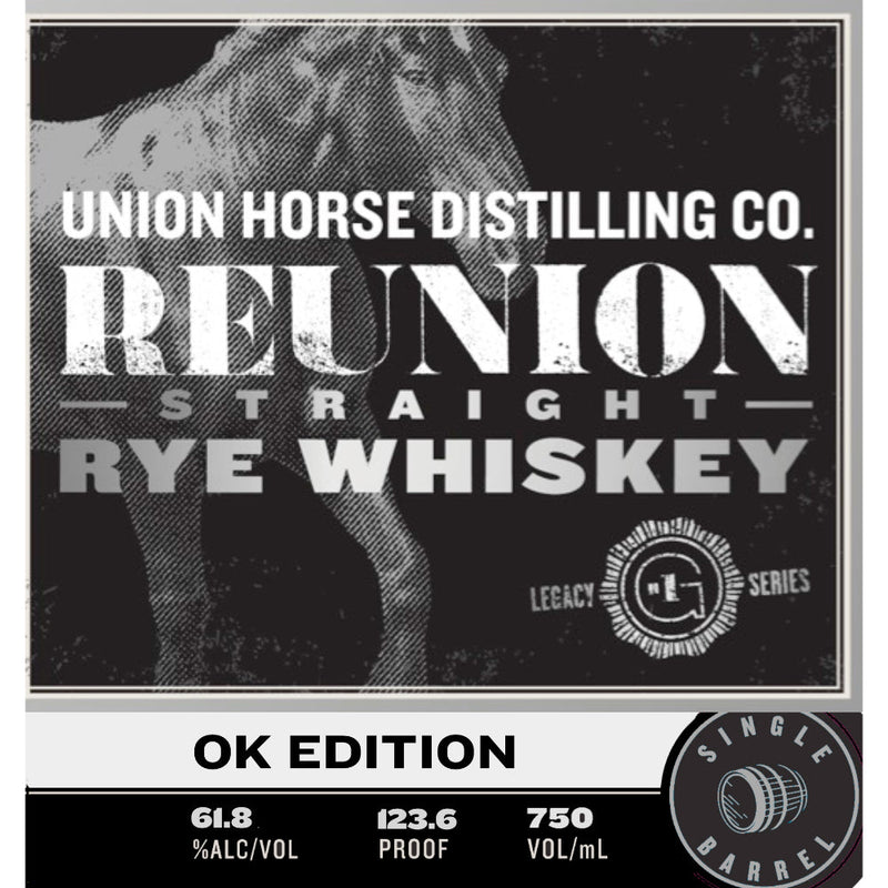 Union Horse Reunion Rye Whiskey OK Edition - Goro&