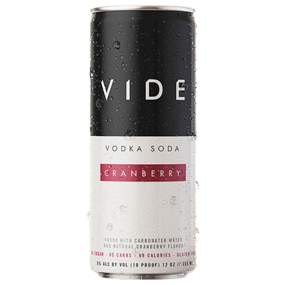 VIDE Cranberry Vodka Soda 4PK - Goro's Liquor