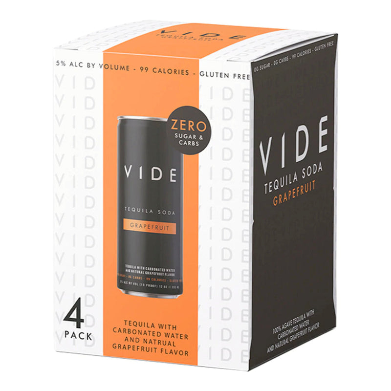 VIDE Grapefruit Tequila Soda 4PK - Goro&