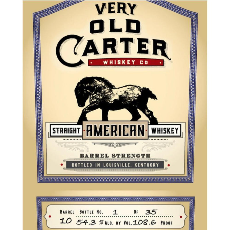 Very Old Carter 27 Year Old Straight American Whiskey - Goro&