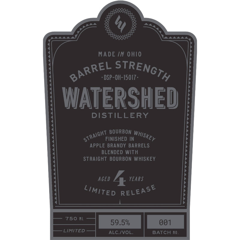 Watershed 4 Year Old Barrel Strength Straight Bourbon - Goro&