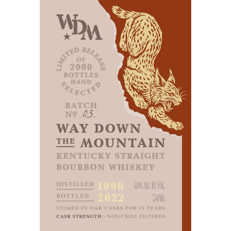 Way Down the Mountain 25 Year Old Kentucky Straight Bourbon - Goro&