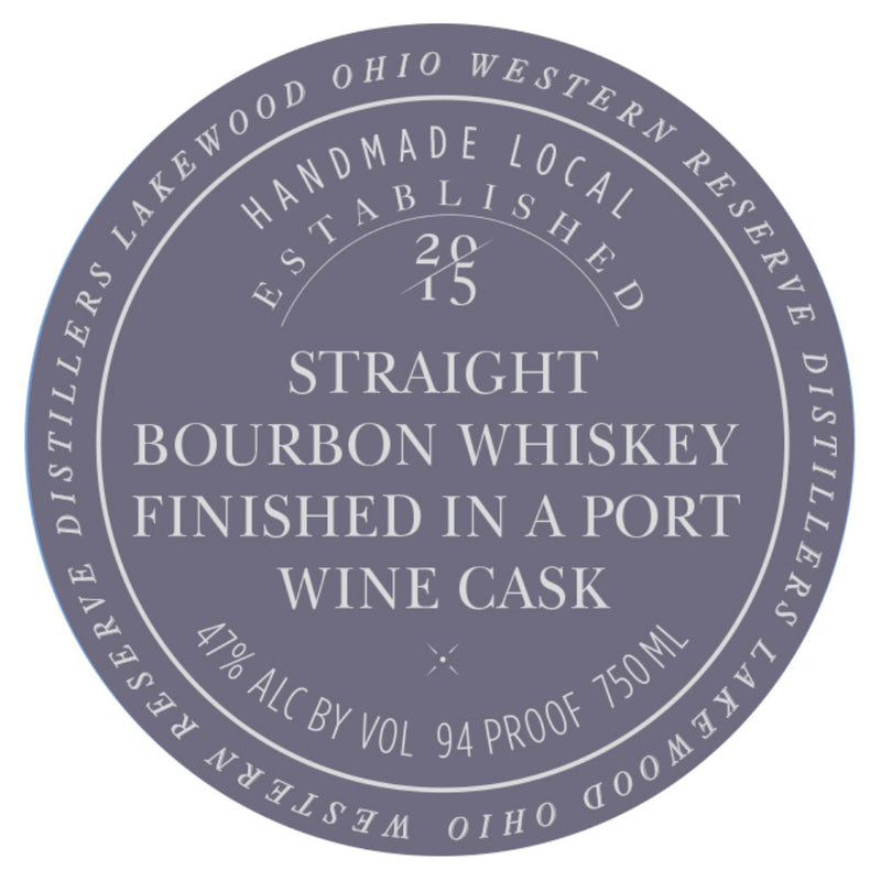 Western Reserve Bourbon Finished in a Port Wine Cask - Goro&