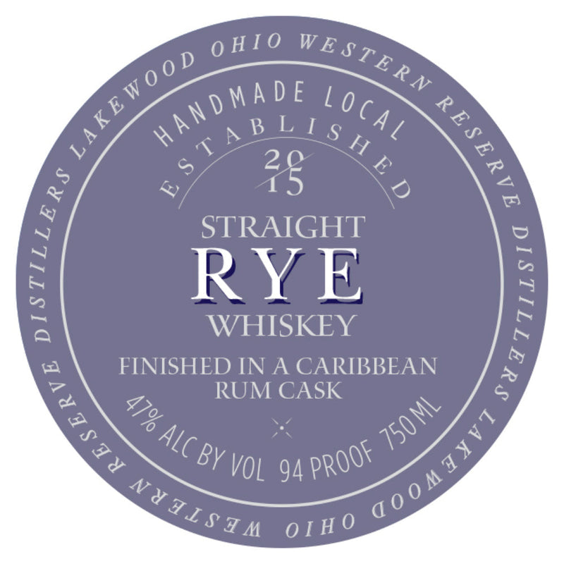 Western Reserve Caribbean Rum Cask Finished Straight Rye - Goro&