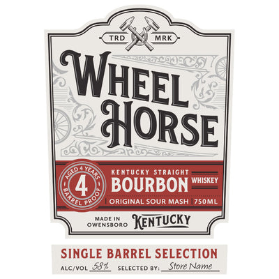 Wheel Horse Single Barrel 4 Year Old Straight Bourbon - Goro's Liquor
