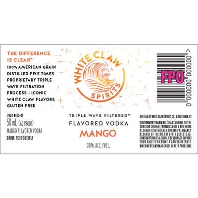 White Claw Spirits Mango Vodka 50mL 12 Pack - Goro's Liquor