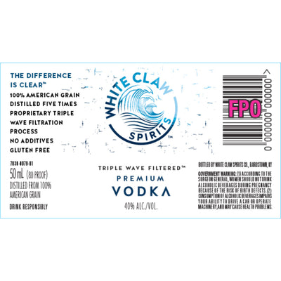 White Claw Spirits Vodka 50mL 12 Pack - Goro's Liquor