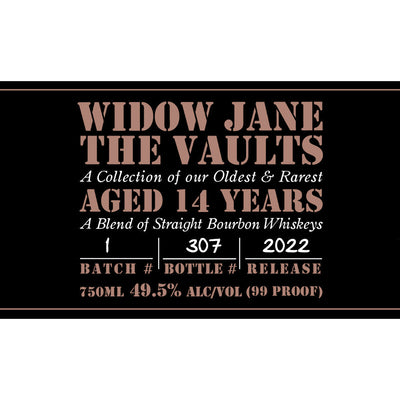 Widow Jane 14 Year The Vaults 2022 Edition - Goro's Liquor