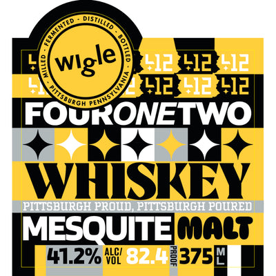 Wigle Four One Two Mesquite Malt Whiskey 375mL - Goro's Liquor