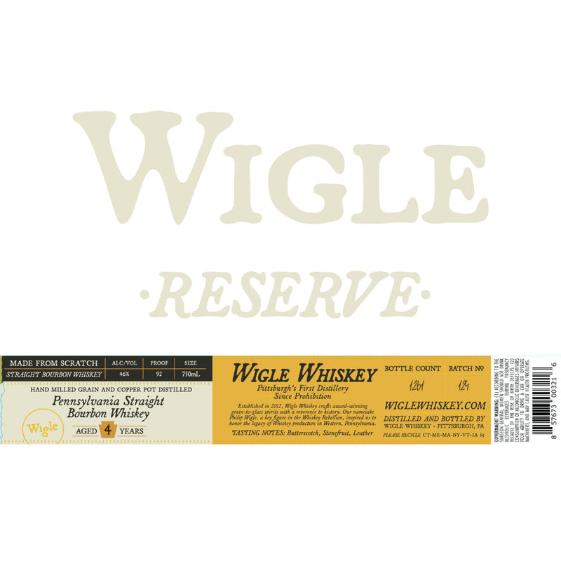 Wigle Reserve Pennsylvania Straight Bourbon - Goro&