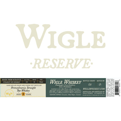 Wigle Reserve Pennsylvania Straight Rye - Goro's Liquor