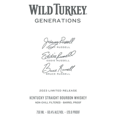 Wild Turkey Generations Kentucky Straight Bourbon 2023 Release - Goro's Liquor