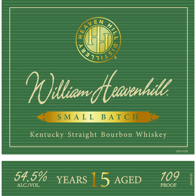 William Heavenhill Small Batch 15 Year Old Bourbon - Goro's Liquor