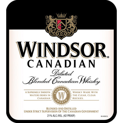 Windsor Canadian Diluted Blended Canadian Whisky - Goro's Liquor