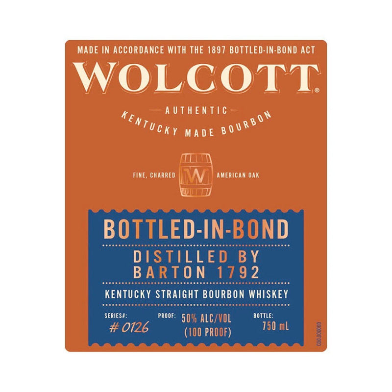 Wolcott Bottled In Bond Bourbon - Goro&