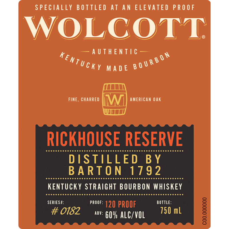 Wolcott Rickhouse Reserve Kentucky Straight Bourbon - Goro&
