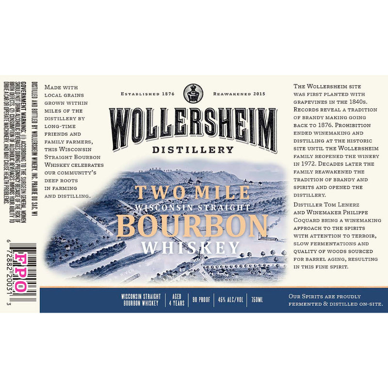 Wollersheim Two Mile Wisconsin Straight Bourbon - Goro&