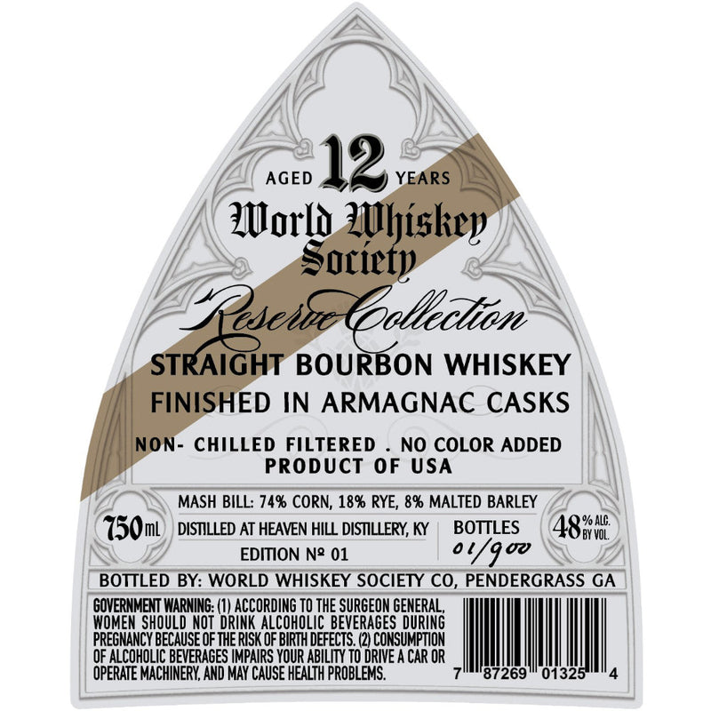 World Whiskey Society Reserve Collection 12 Year Bourbon Finished in Armagnac Casks - Goro&