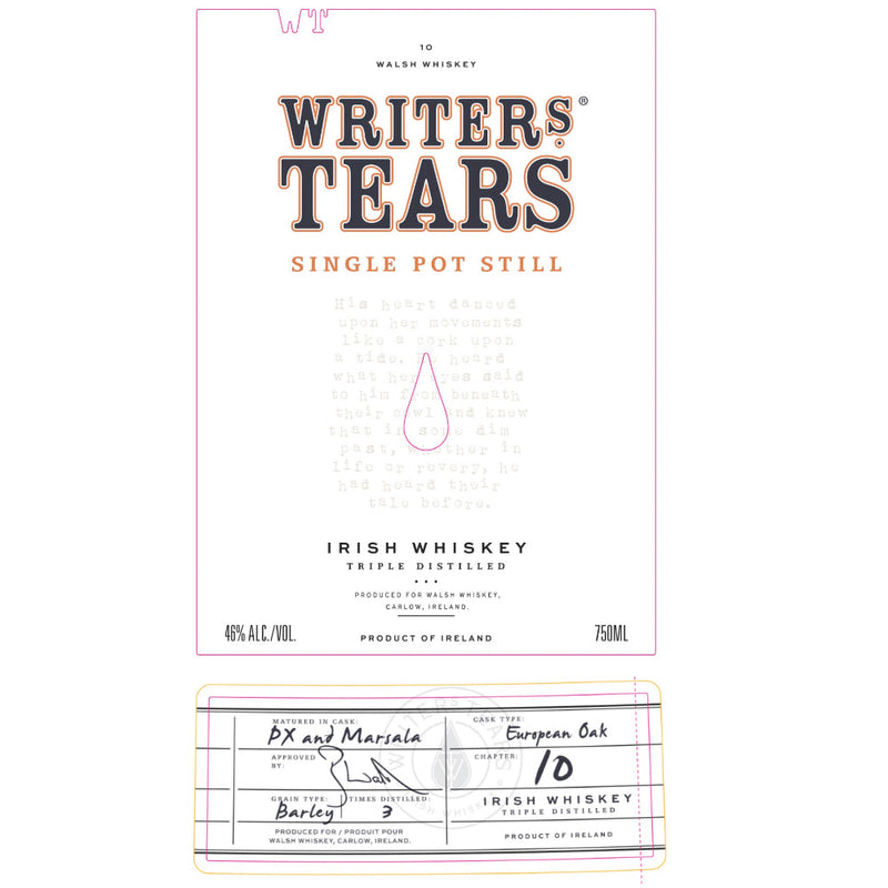 Writers’ Tears Single Pot Still Whiskey - Goro&