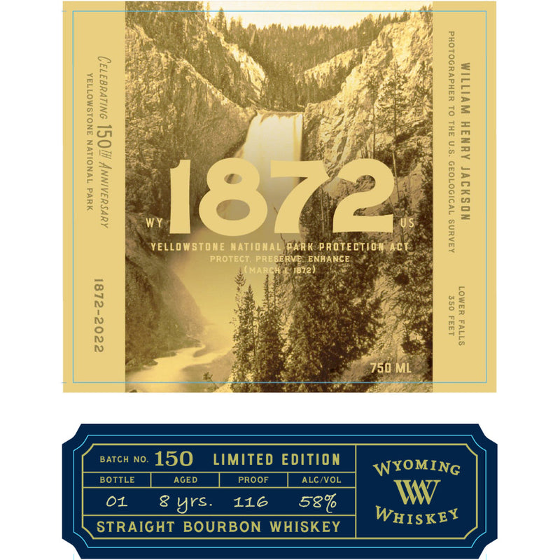 Wyoming Whiskey 1872 Straight Bourbon - Goro&