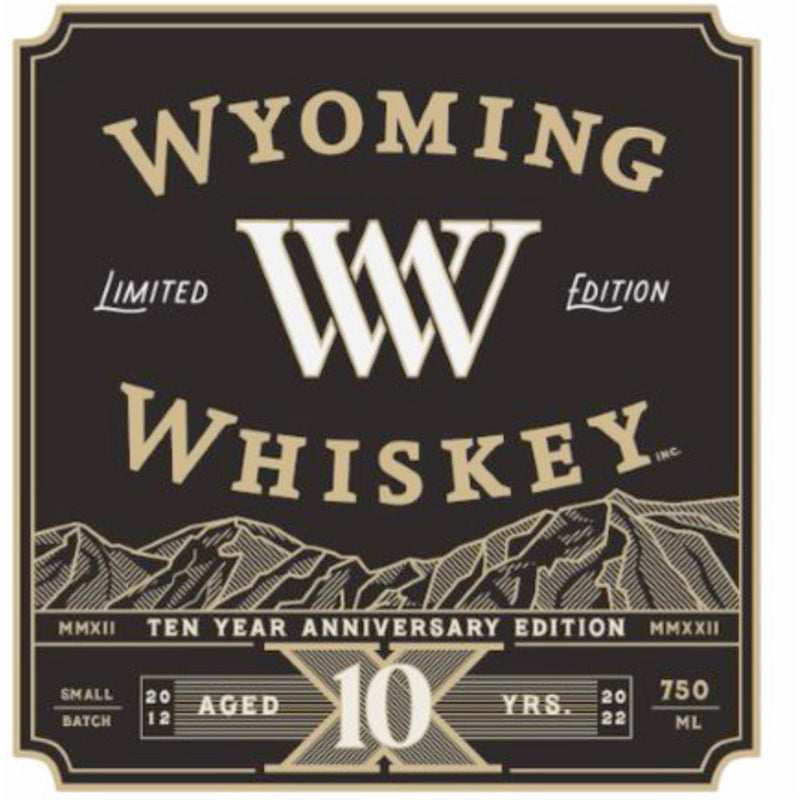 Wyoming Whiskey Ten Year Anniversary Edition Straight Bourbon - Goro&