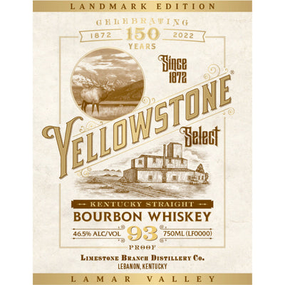 Yellowstone Select Landmark Edition Bourbon Lamar Valley - Goro's Liquor