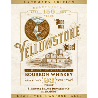 Yellowstone Select Landmark Edition Bourbon Lower Yellowstone Falls - Goro's Liquor