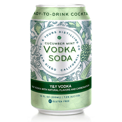 You & Yours Distilling Cucumber Mint Vodka Soda 4PK - Goro's Liquor