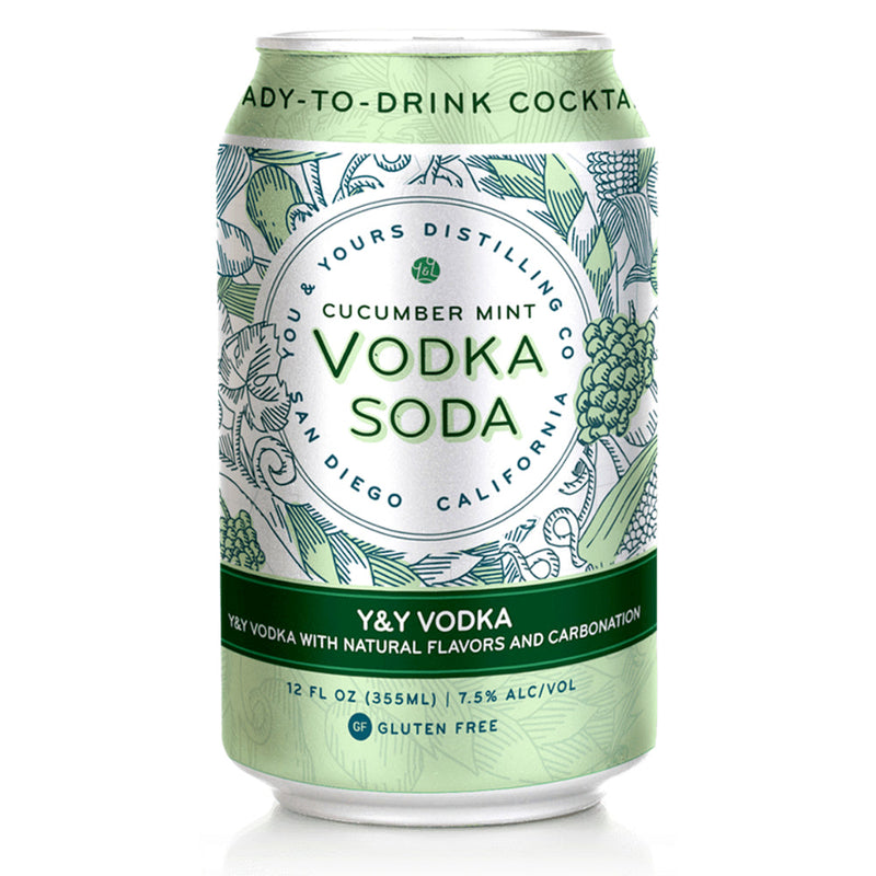 You & Yours Distilling Cucumber Mint Vodka Soda 4PK - Goro&