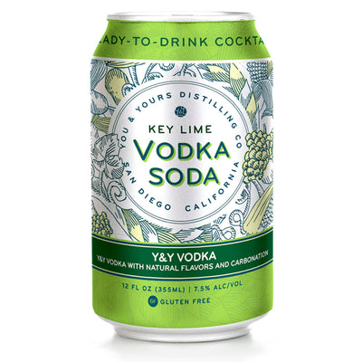 You & Yours Distilling Key Lime Vodka Soda 4PK - Goro's Liquor