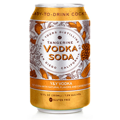 You & Yours Distilling Tangerine Vodka Soda 4PK - Goro's Liquor