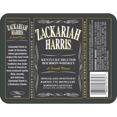 Zackariah Harris Kentucky Diluted Bourbon - Goro's Liquor