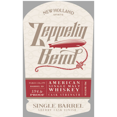 Zeppelin Bend Single Barrel Sherry Cask Finish American Single Malt - Goro's Liquor
