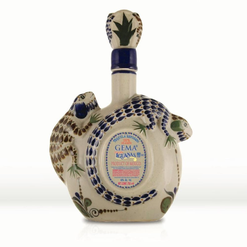 Buy Gema Reposado Iguanas Ceramic Tequila online from the best online liquor store in the USA.