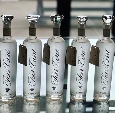 Four Carat Vodka Collectors Edition With Diamond Cut Closure - Goro's Liquor