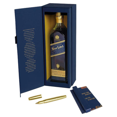 Johnnie Walker Blue Label With Gold Pen Gift Set - Goro's Liquor