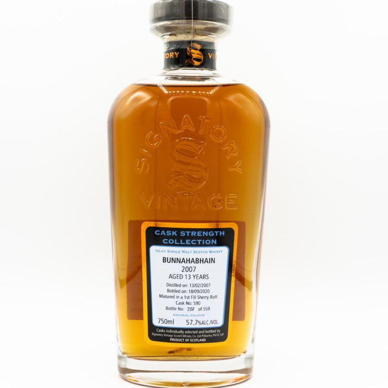 Signatory Cask Strength 2007 Bunnahabhain 13 Year Islay Single Malt Scotch Whisky - Goro&