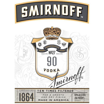 Buy Smirnoff No. 27 90 Proof Vodka online from the best online liquor store in the USA.