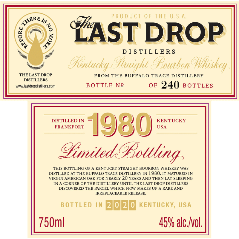 The Last Drop Distillers Buffalo Trace 1980 - Goro&